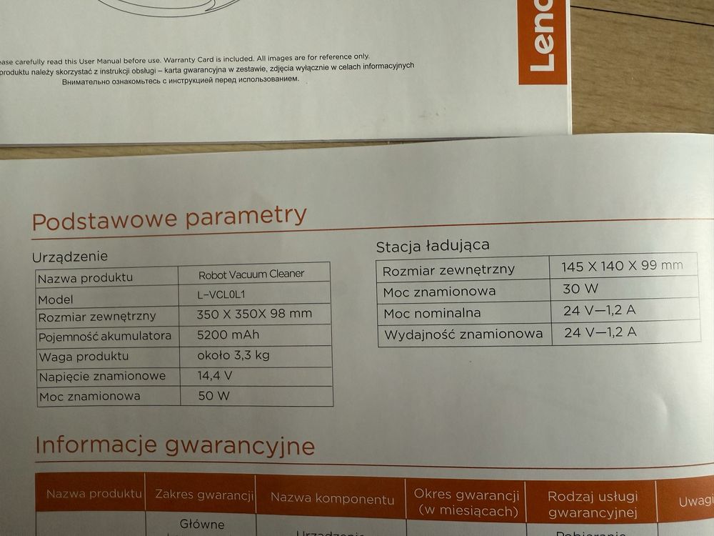 Lenovo cleaner t1s pro - automatyczny odkurzacz z funkcją mopowania