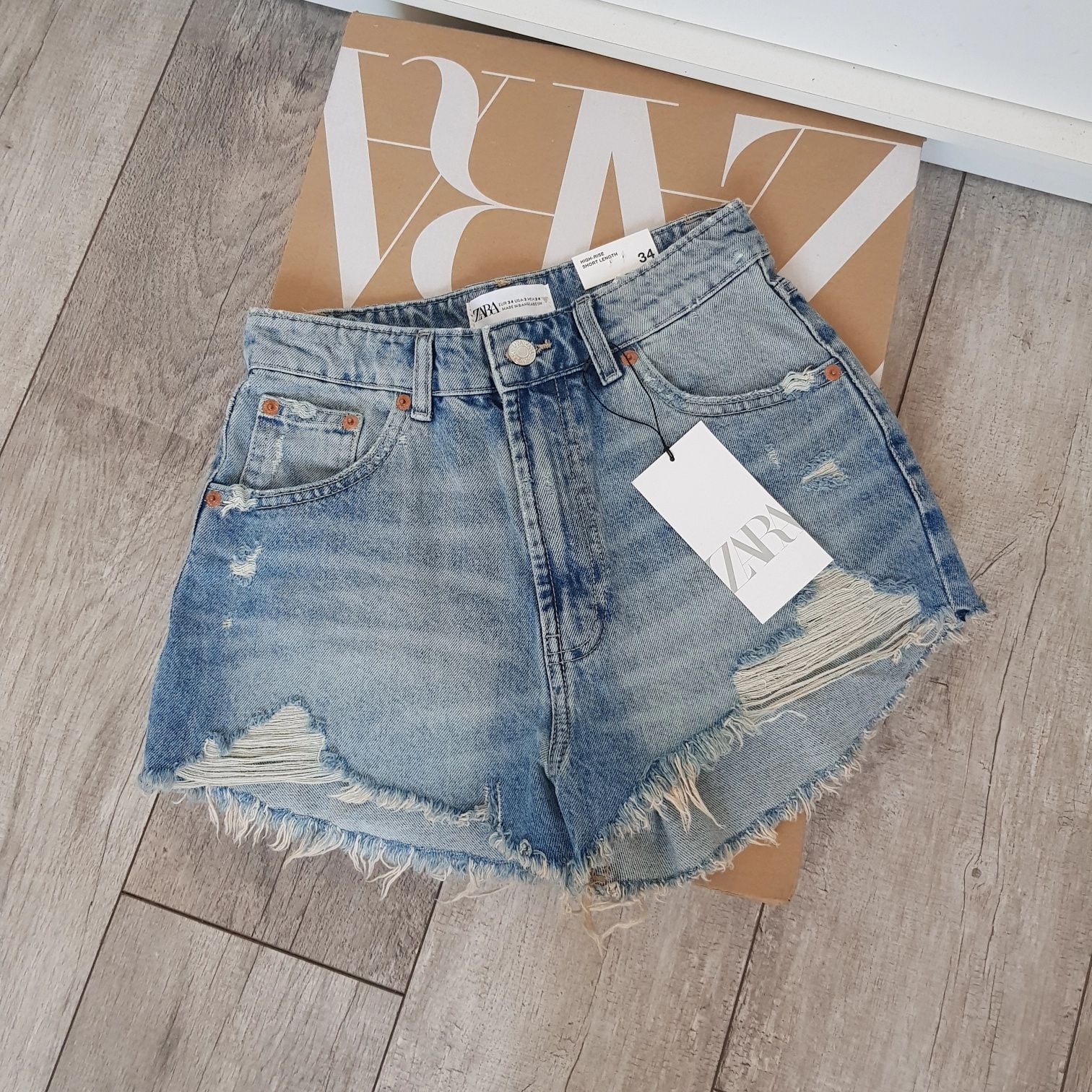 Spodenki zara jeansowe