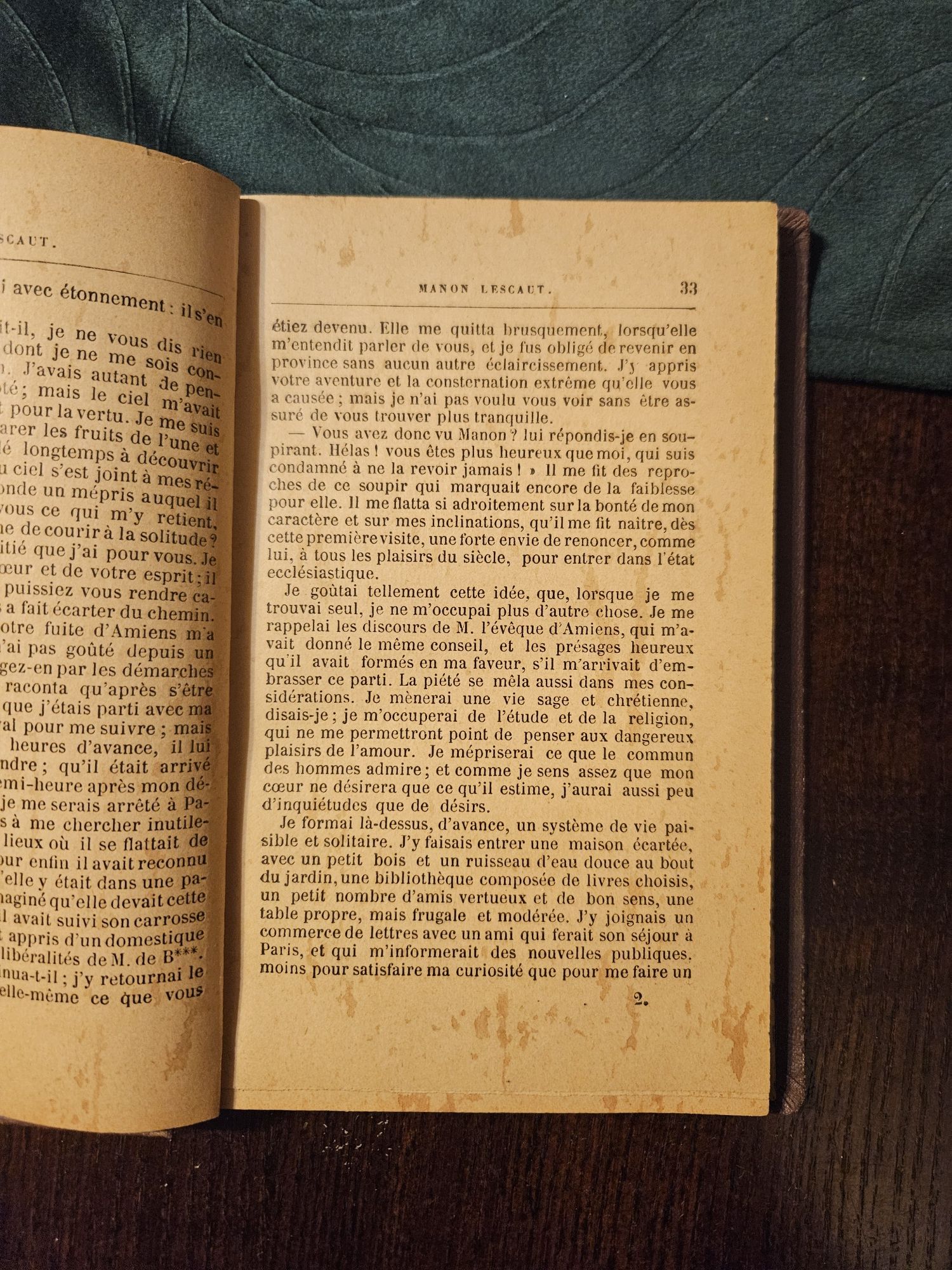 Książka Manon Lescaut 1891r wyd.Paryż