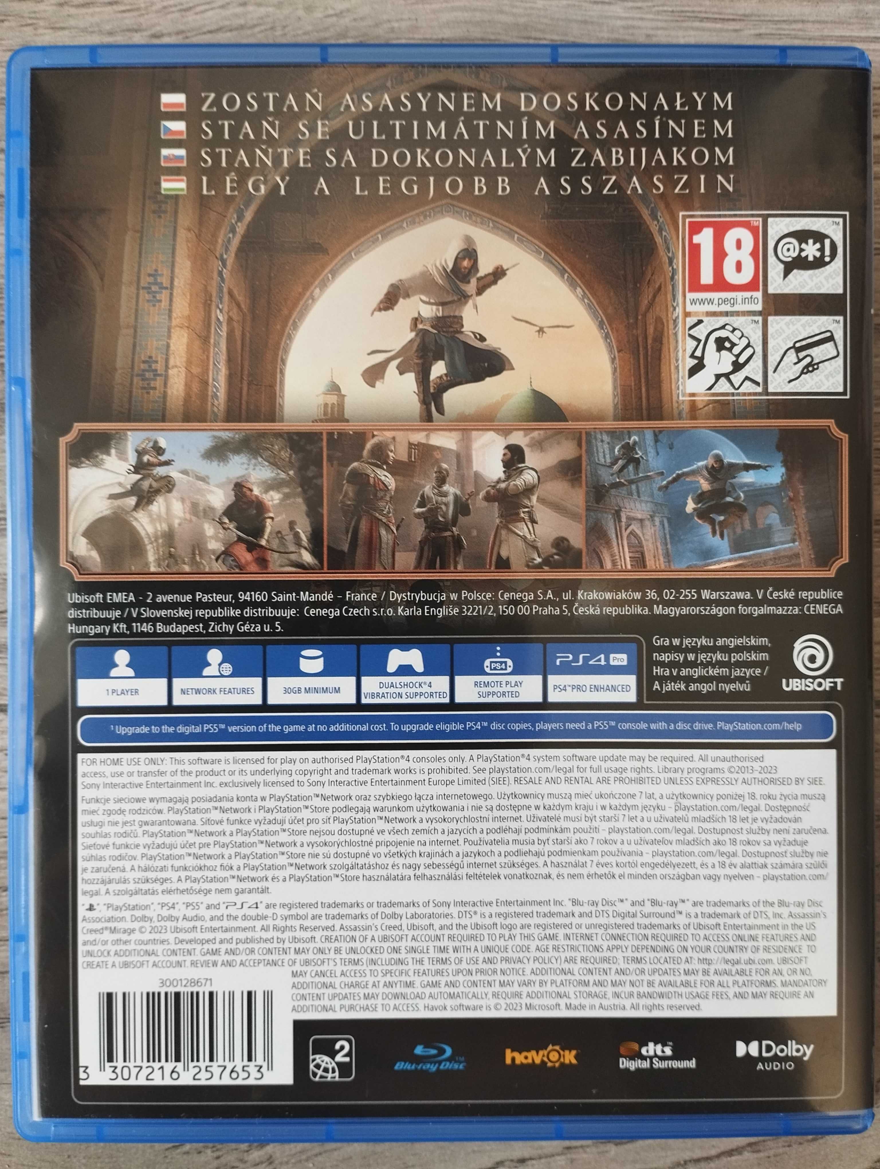 Gra Assassin's Creed Mirage Polska Wersja  PS4/PS5 Playstation