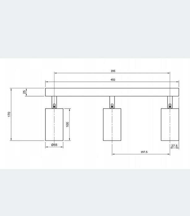 Lampa sufitowa kinkiet halogenowa GU10