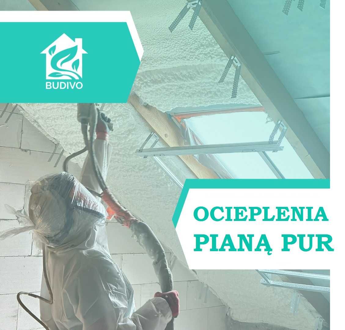 Pianka PUR i Celuloza–Skuteczne ocieplenie poddasza, ocieplanie stropu