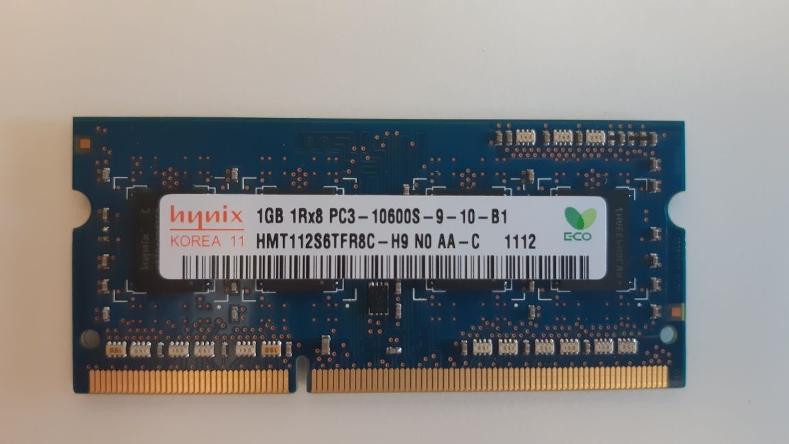 Memoria portatil Hynix 2gb (1gb + 1gb) 1Rx8 PC3 10600S