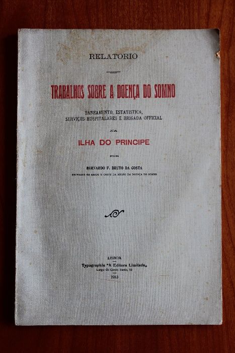 Livro "Trabalhos sobre a doença do somno"