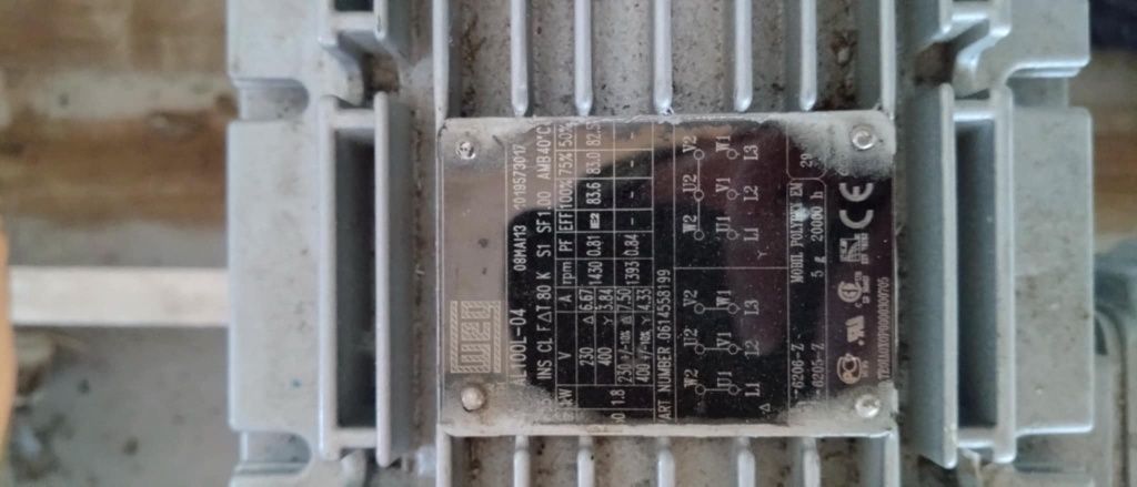 Pompa próżniowa Busch WP 0500D z silnikiem Weg