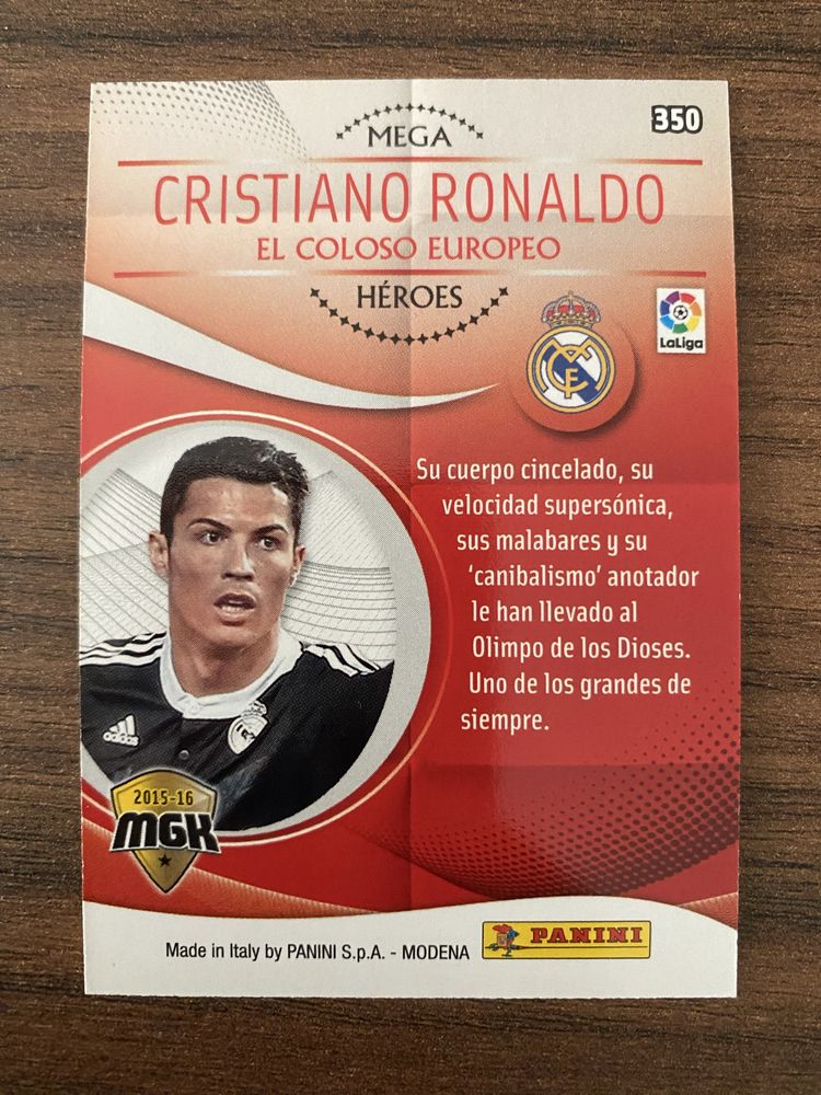 2015 Panini MegaCracks Cristiano Ronaldo #350 Mega Heroes Insert