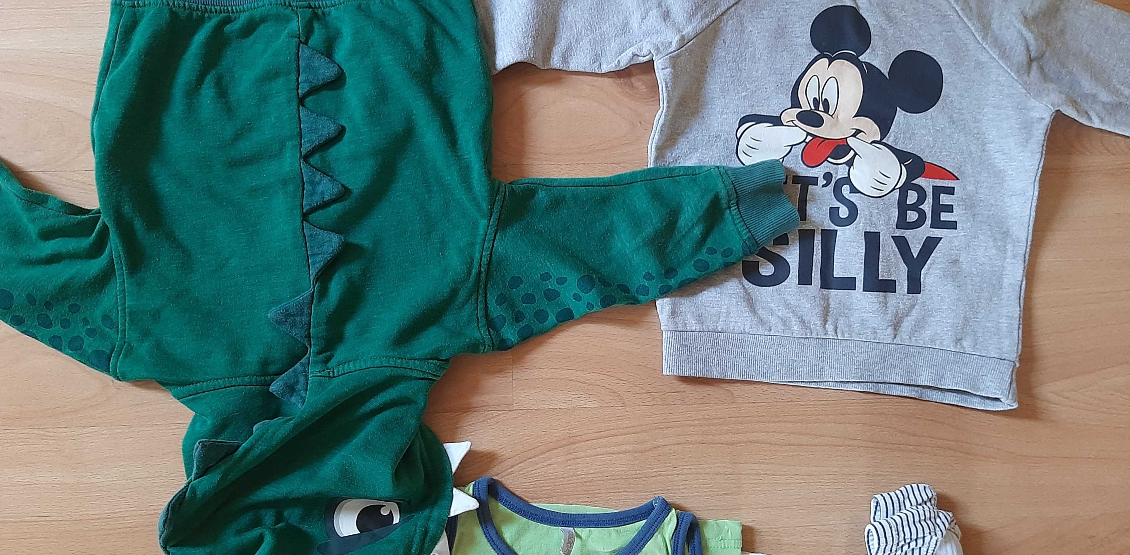 Bluza dinozaur hm+ Mickey Mouse rozm 92/ 98