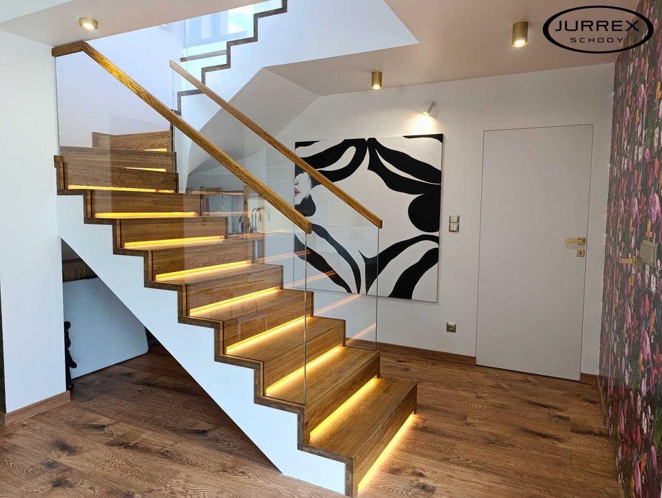 Schody Drewniane z Montażem - JURREX|Projekt 3D GRATIS
