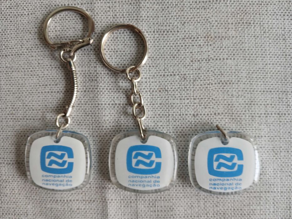 Porta-chaves diversos da Companhia Nacional de Navegação e outras