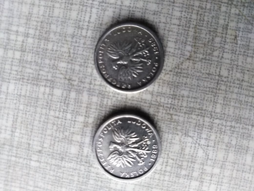 Monety 1 zł z roku 1989