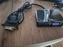 Adapter konwerter VGA D-SUB do HDMI + VGA + Audio