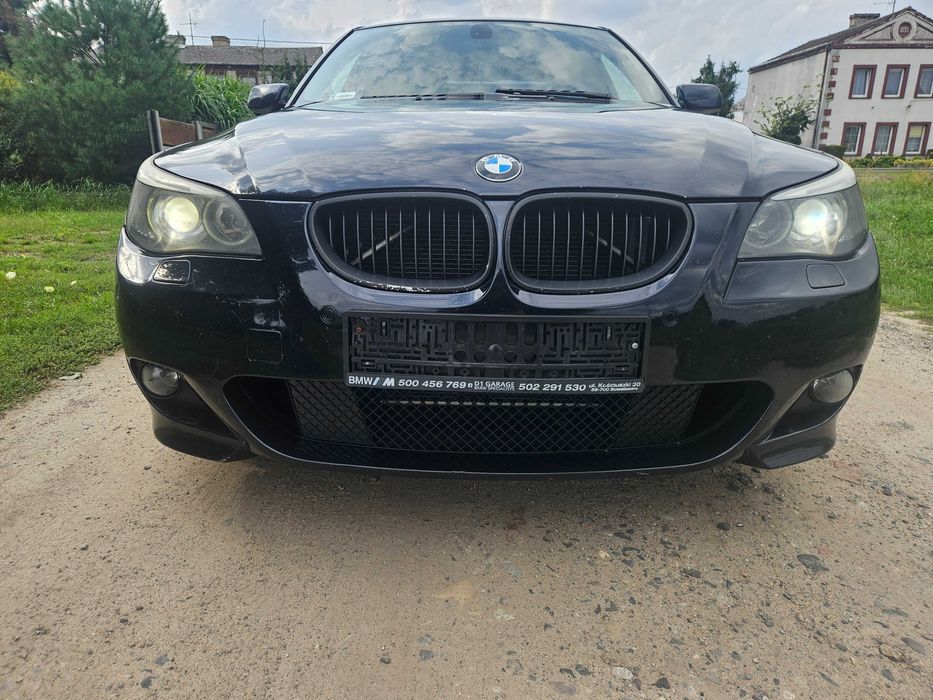 Bmw e60 530xi 258km automat m-pakiet carbonschwarz wszystkie czesci!