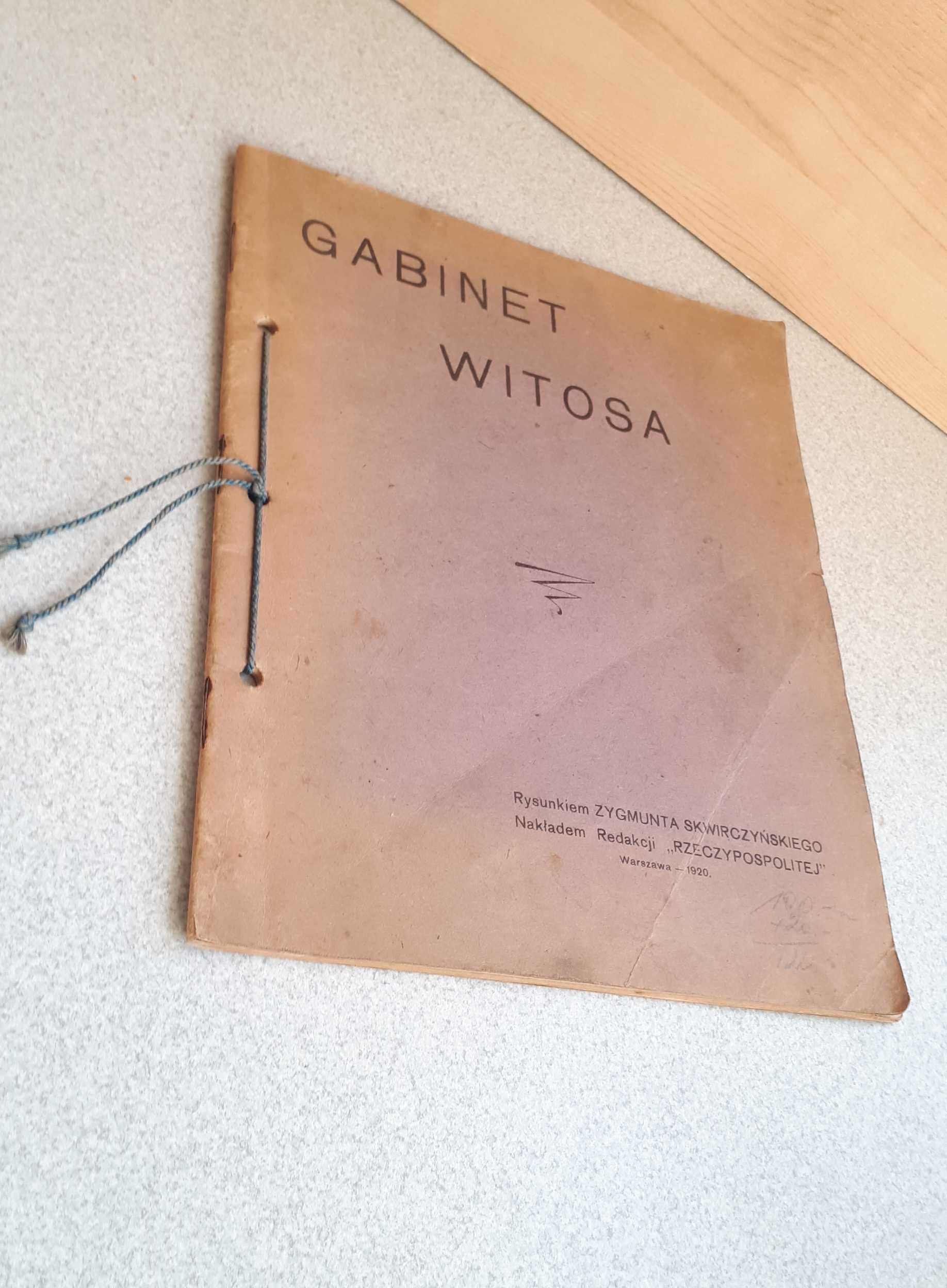 książka - album Gabinet Witosa rysunkiem Zygmunta Skwirczyńskiego 1920