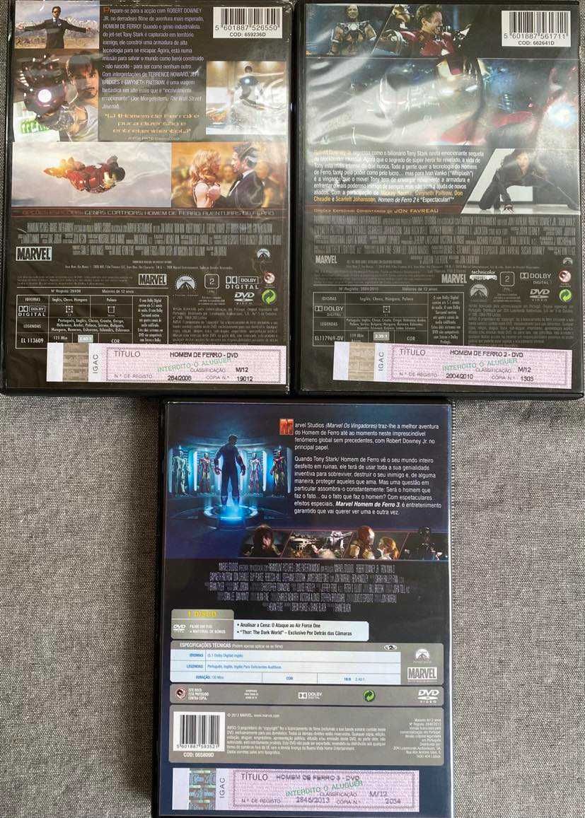 Trilogia, "O Homem de Ferro" em DVD