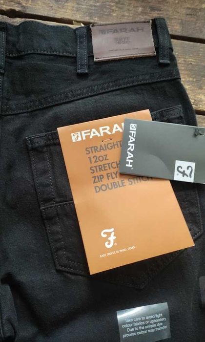 Мужские черные джинсы Farah  размер W30L34, W38L30,  оригинал