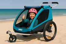 PRZYCZEPKA Rowerowa Wózek THULE Coaster XT 2 os dla Dzieci BEZPIECZNA
