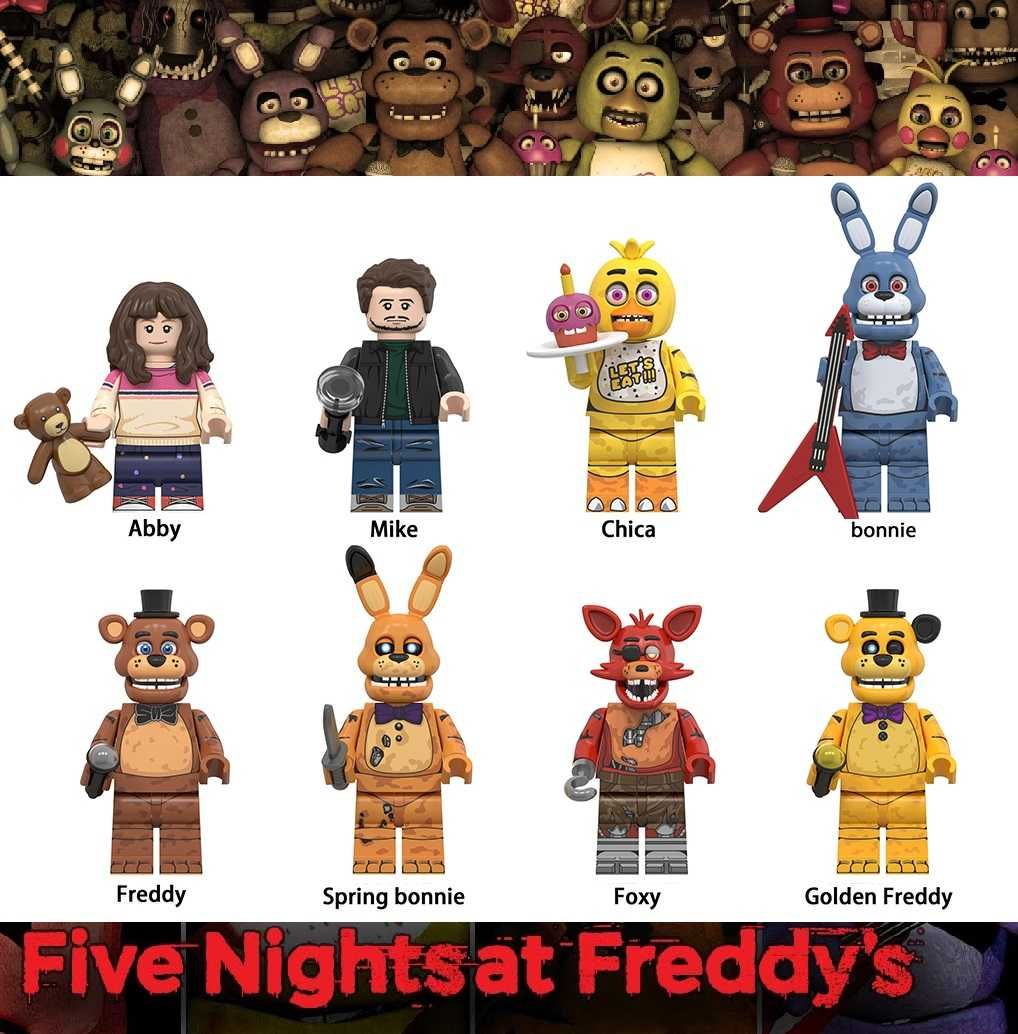 Bonecos minifiguras FNAF: Five Nights At Freddy's nº11 (comp. c/ Lego)