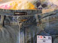 Spodnie jeansowe Cropp szwedy długości 3/4, wysoki stan