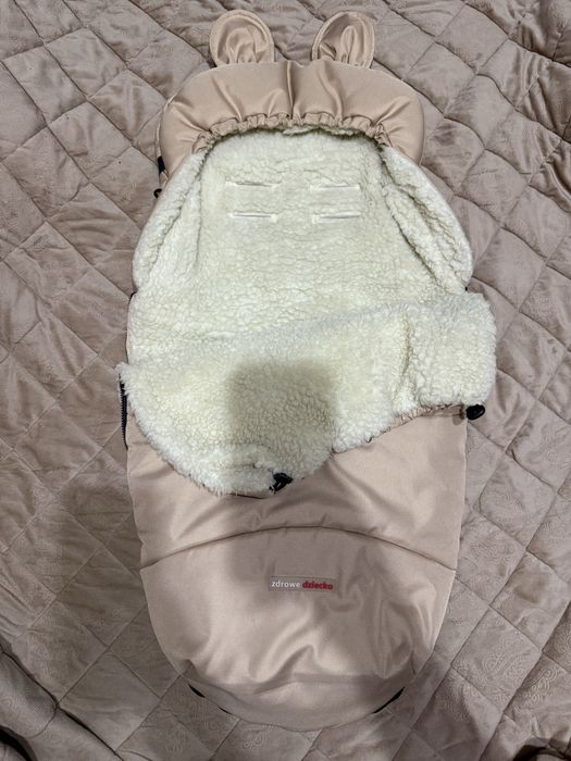 Комплект конверт+муфта рукавички Z&D Zdrowe Dziecko (Польща) зимовий