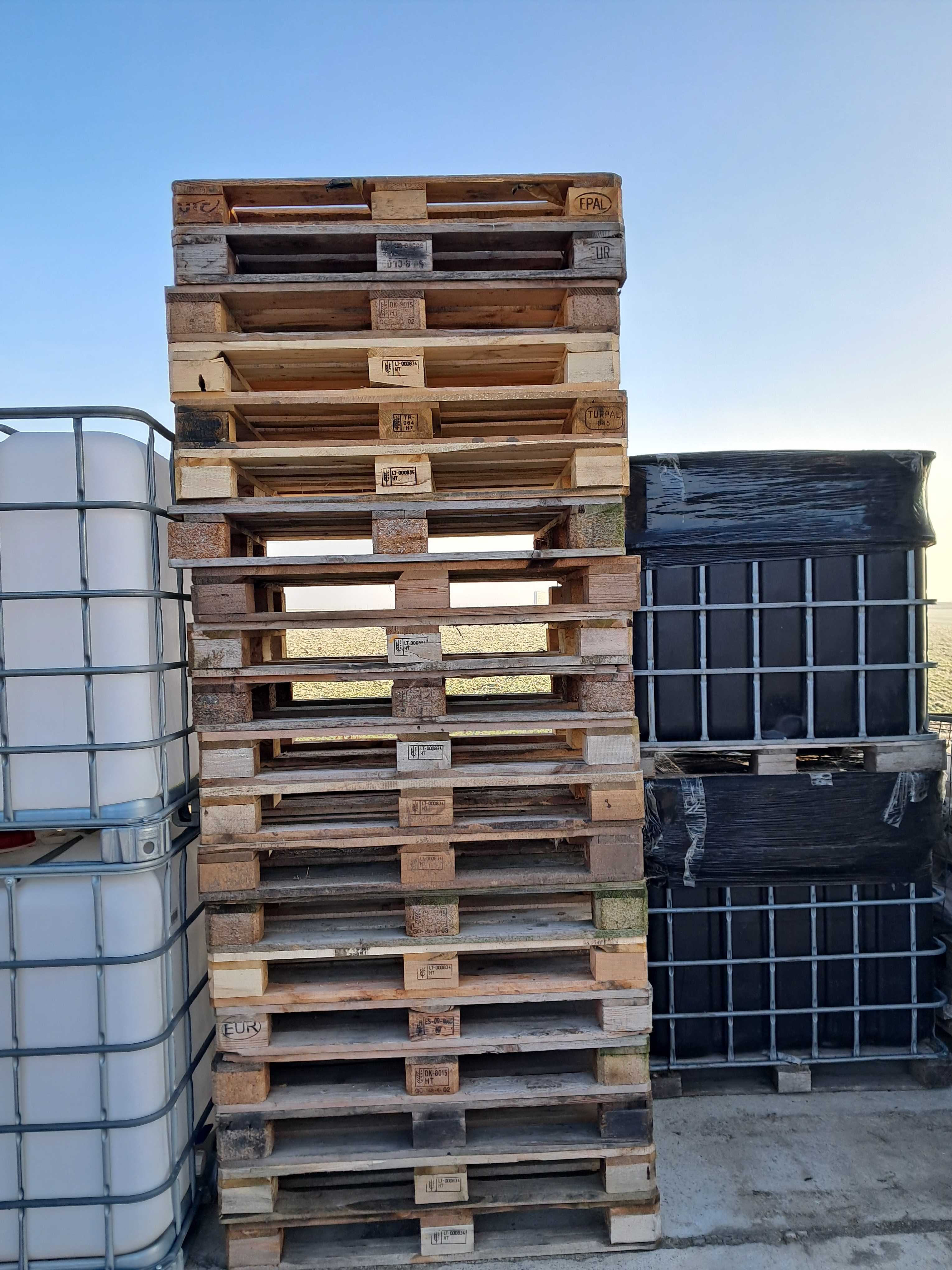 palety EURO 120x80 jasne, 1200x800 zwykłe jednorazówki, połówki 60x80