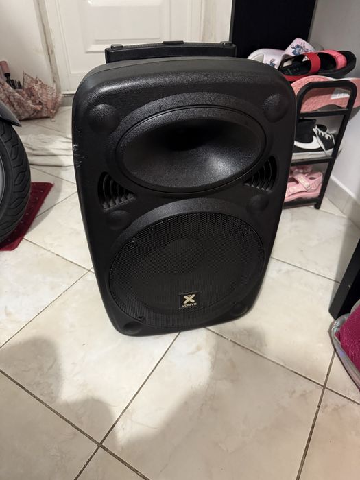 Coluna de som vonix 2200 watts com dois microfones