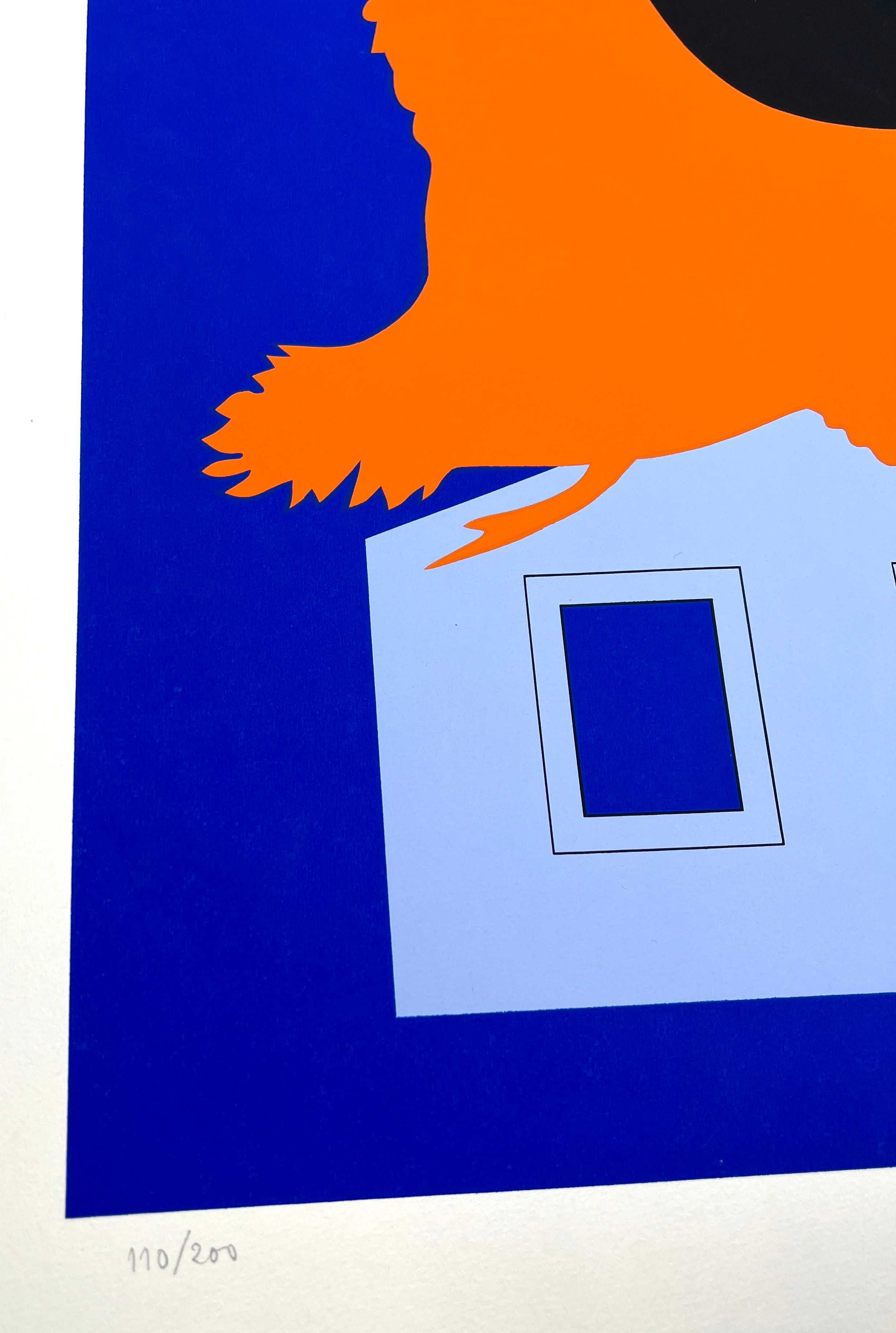 Serigrafia de Eduardo Nery 1973 Emoldurada