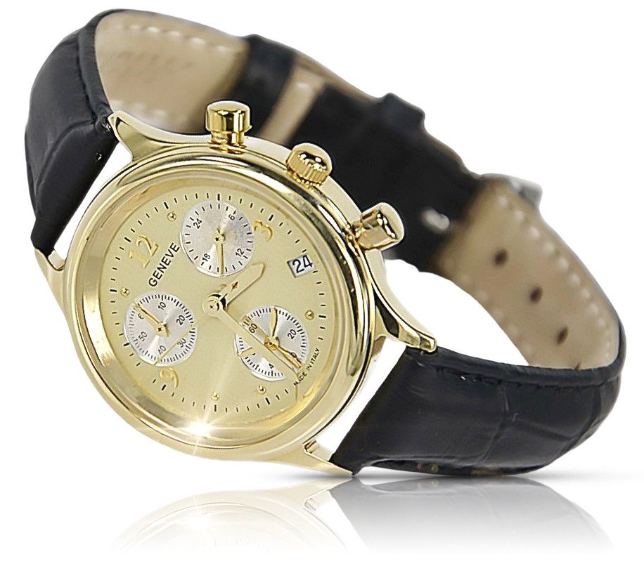 Złoty zegarek damski 14k 585 Geneve lw019y biżuteria Wrocław biżuteria