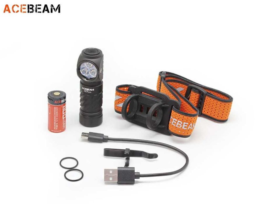 AceBeam H17 V2.0 Універсальний Налобний Ліхтар (2000 Люмен 150 Метрів)