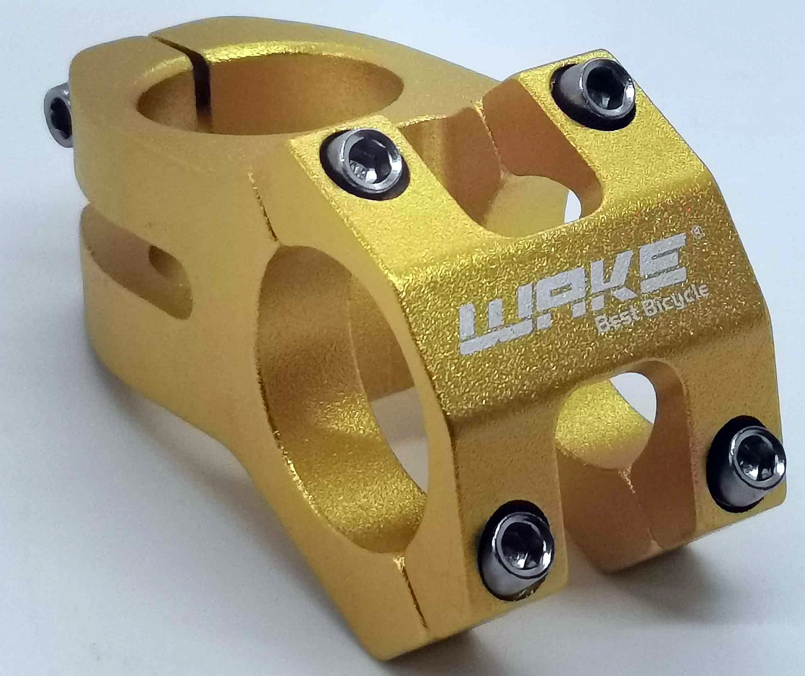 WAKE Mostek Rowerowy Aluminiowy 31,8 / 45 mm / 135g GOLD