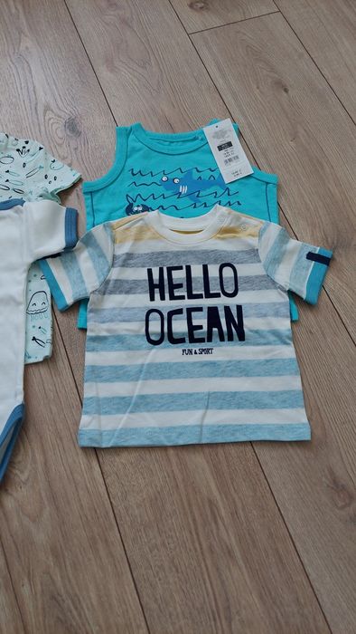 Zestaw ubrań dla chłopca 68-80 cm nowe