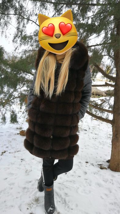 Жилетка трансформер меховая жилетка