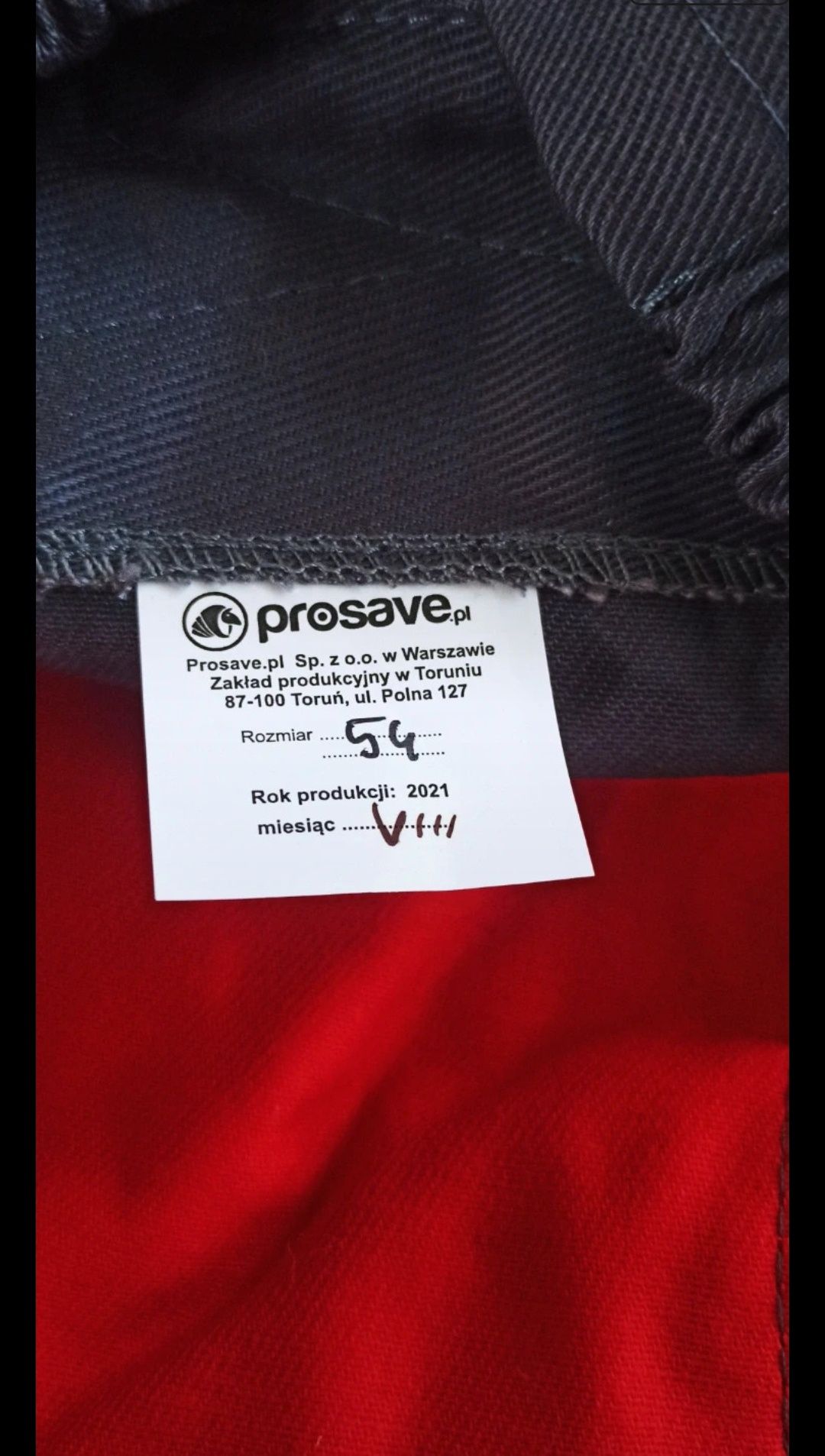 Nowe ubranie robocze 54 -XL, bawełna