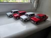 Моделька машины Lada 2106 Автопром  красная