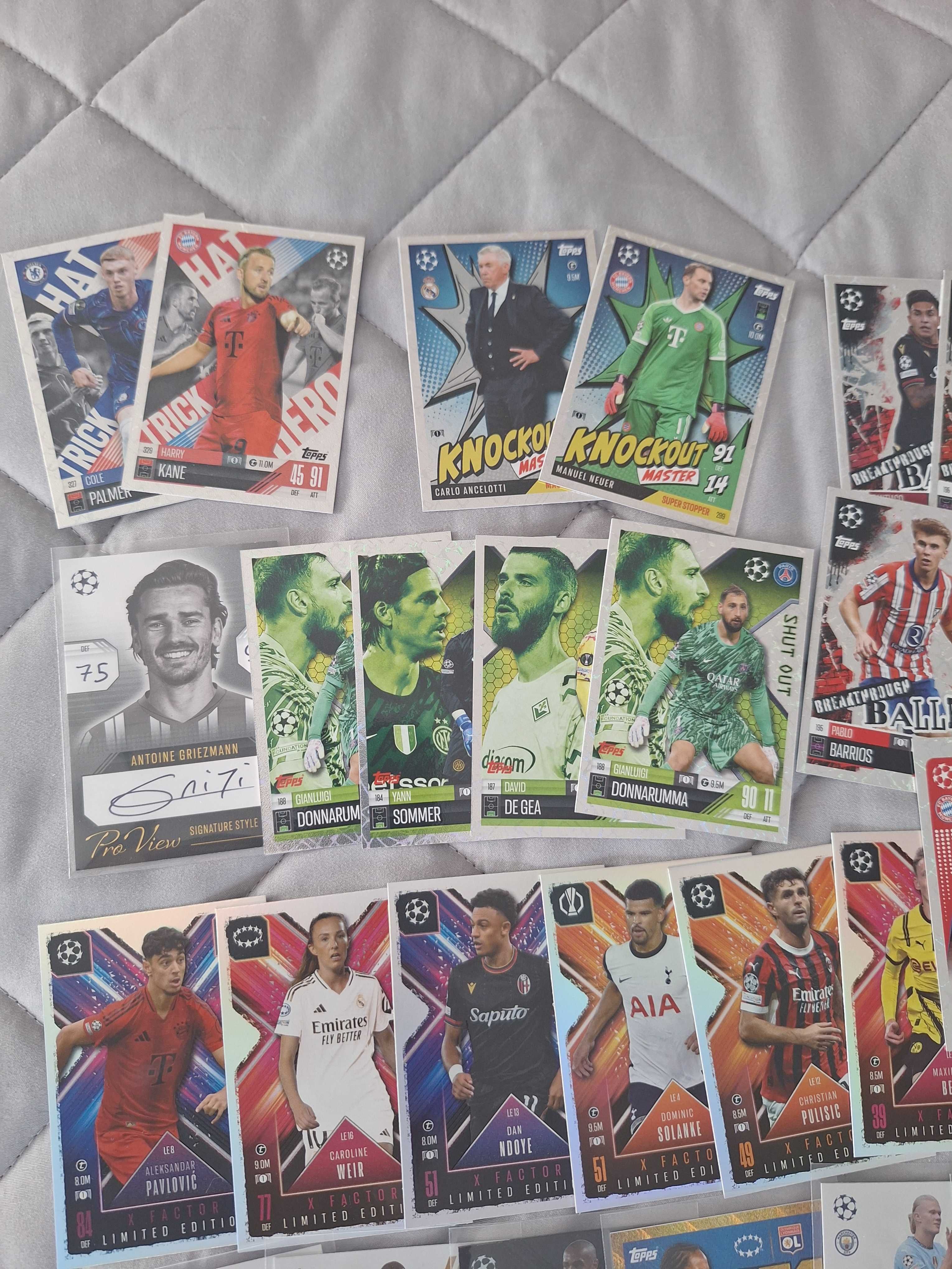 Karty Topps Match Attax extra 2024/2025 różne,crowd, x faktor, limited