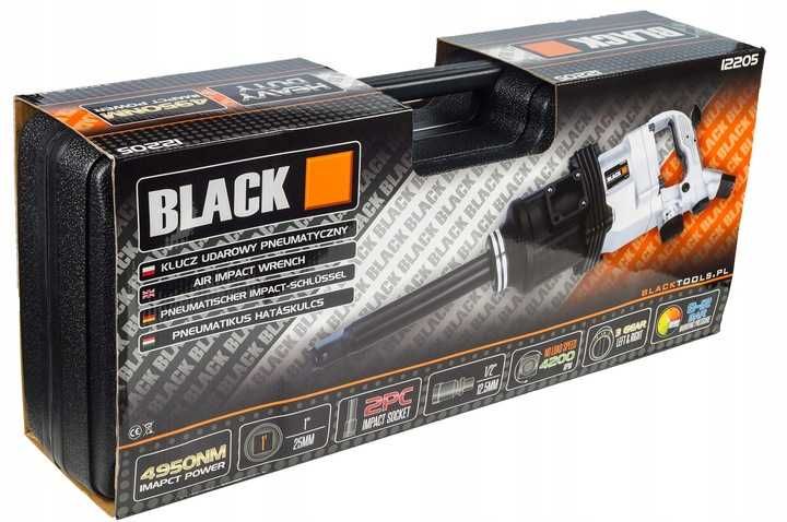 пневмогайковерт 1" 4950 Nm с головками + чемодан