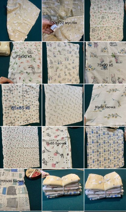 Набір пелюшок баєчка хб крижма слінг накидка для гв