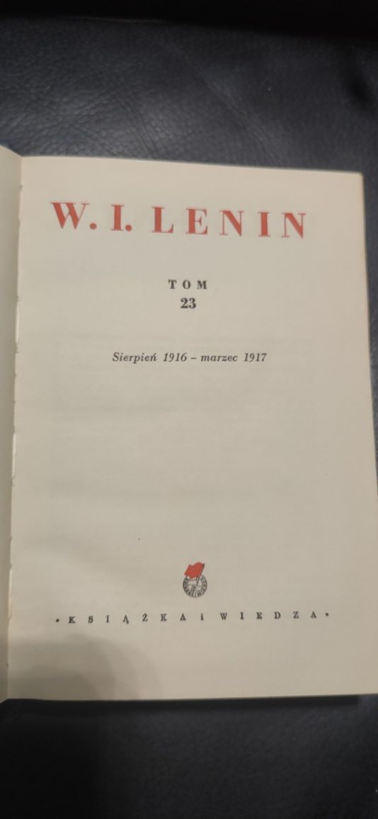 "Lenin " tom 23 wydanie z  1951 roku