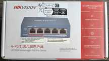 Hikvision DS-3E0105P-E switch 4x PoE + 1x UpLink