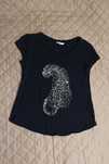 T-Shirt z cekinowym kotem
