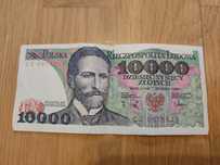 Banknot 10000zł z roku 1988 + gratis