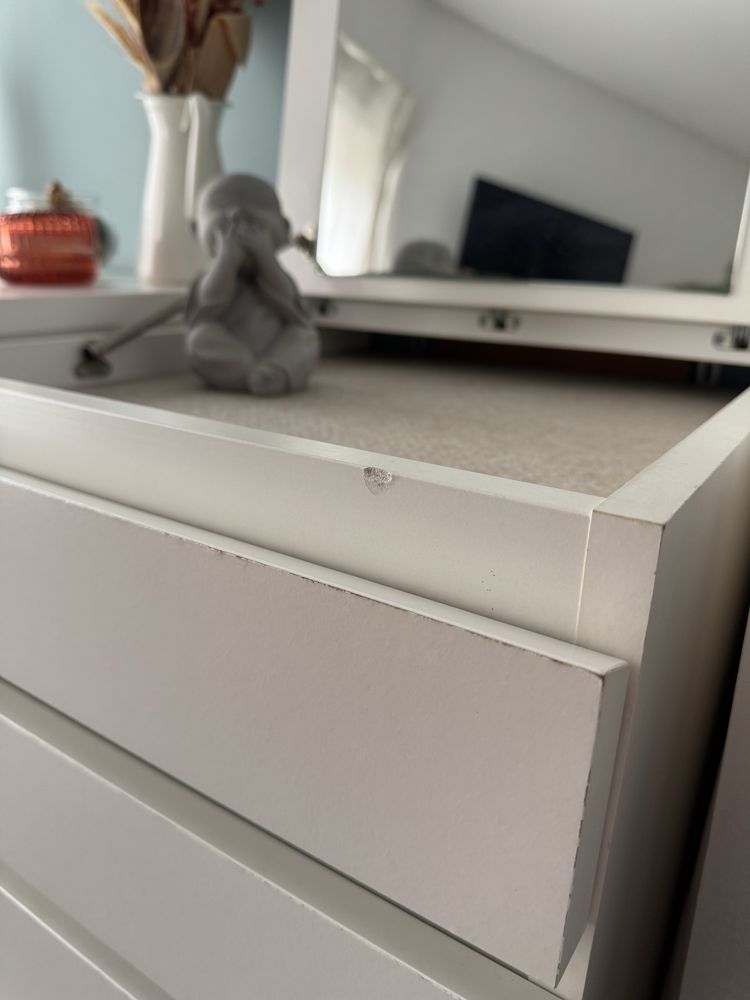 2 peças de Cómoda IKEA MALM 6 gavetas branco