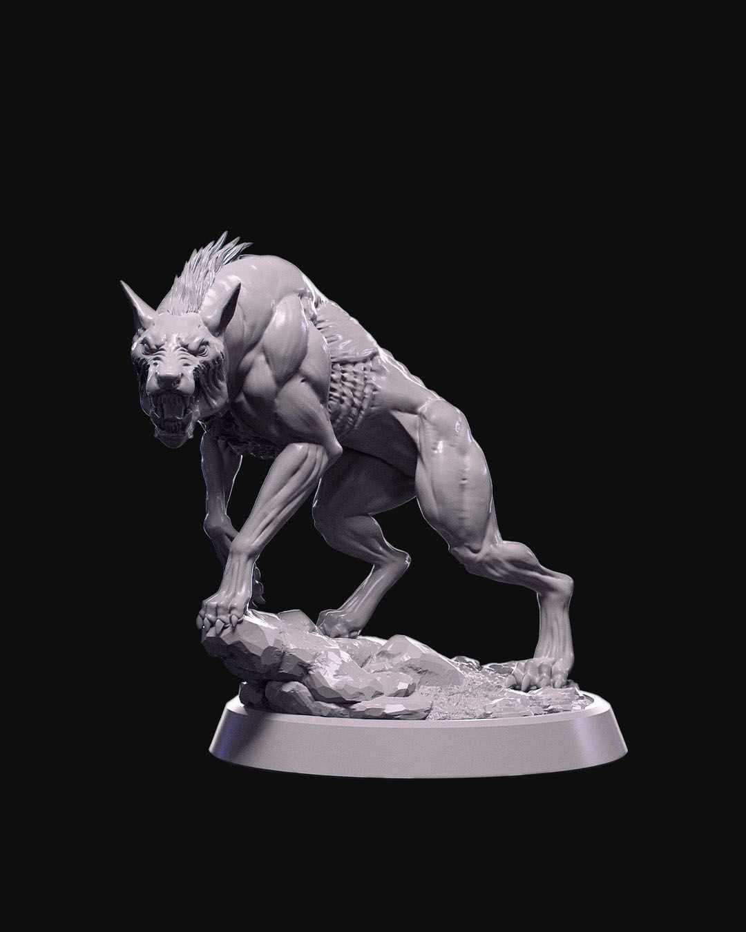 Piekielny Ogar Figurka 32mm 14K zgodna z DnD RPG