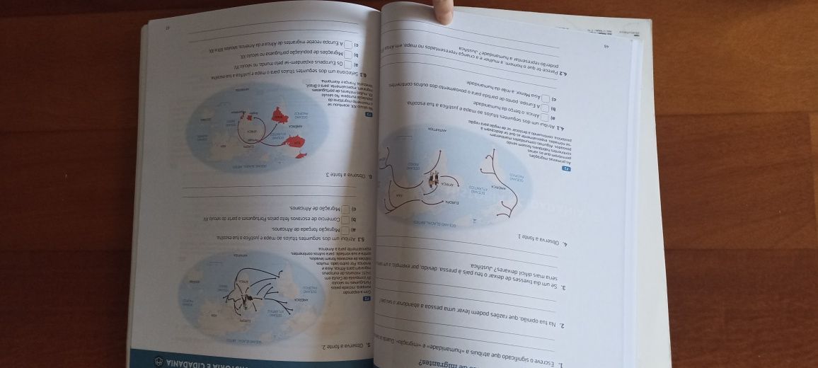 Caderno de atividades de História 7ano " O fio da História"
