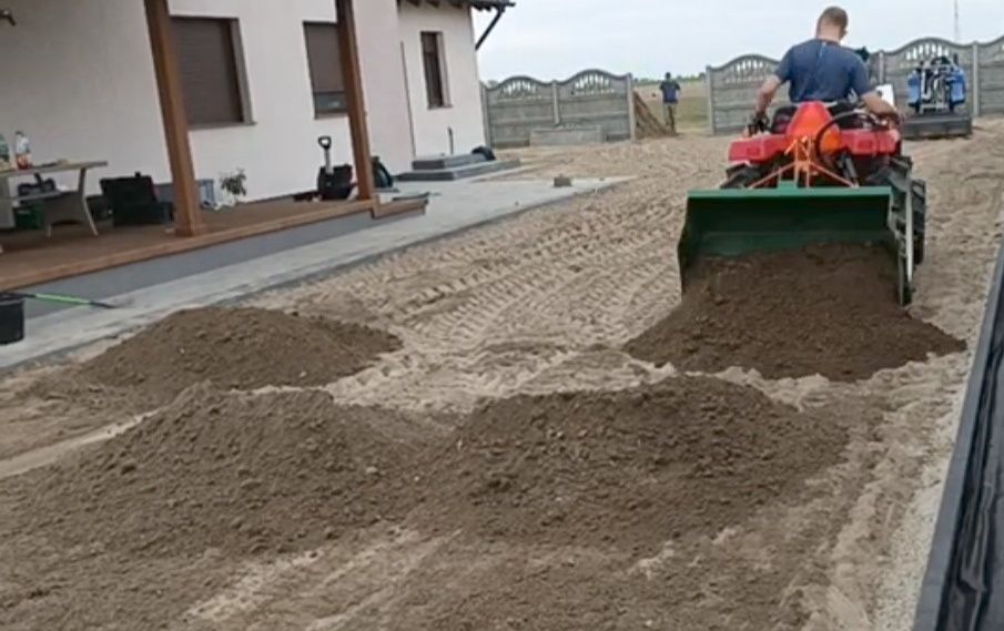 Usługi ogrodnicze glebogryzarka separacyjna niwelacja terenu, mulczer
