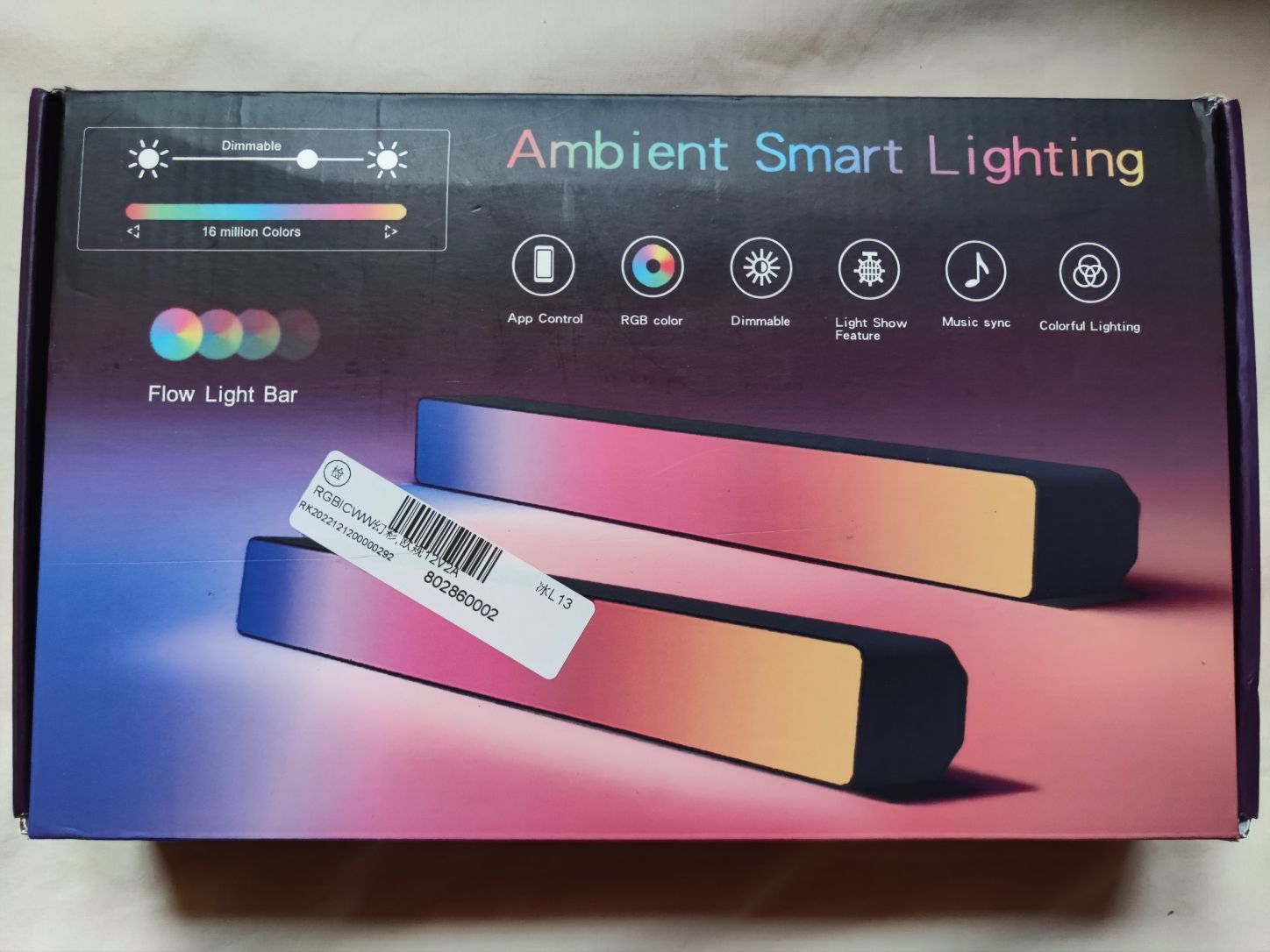 Lampa LED RGB Smart oświetlenie nastrojowe Bluetooth Aplikacja Pilot