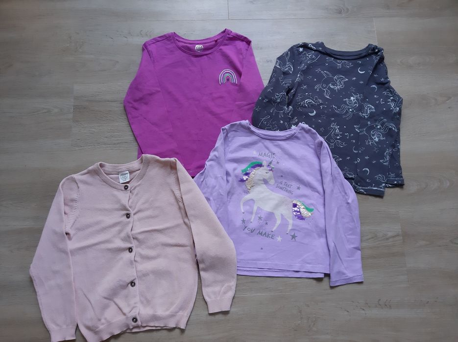 Cool Club Smyk 116 śliczne bluzki 3x i sweterek