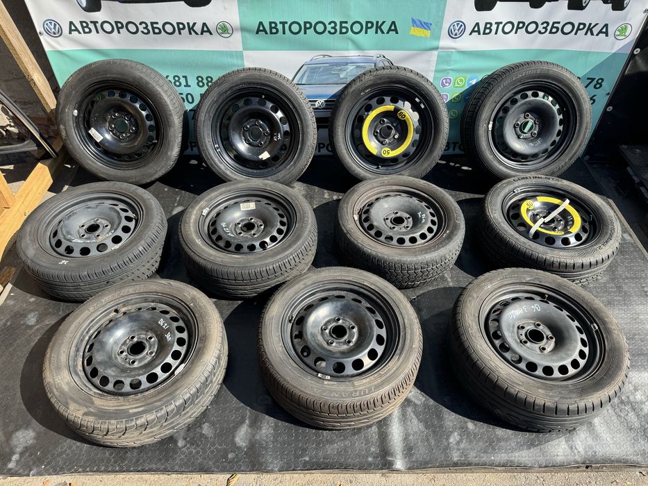 Запаска колесо диск 205/55 R16 фольксваген пассат б6 шкода а5 тоуран