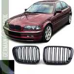 Grelha para BMW Série 3 E46 Sedan e Touring 1998a2001 Preto Brilhante