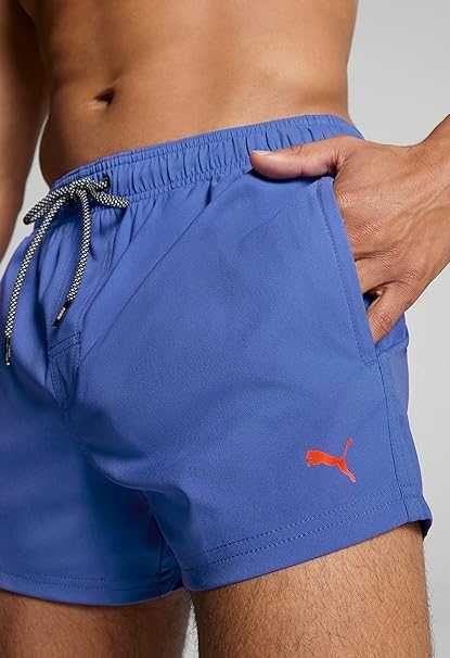 Szorty Kąpielowe PUMA Swim S Męskie Plażowe Z Kieszeniami Niebieskie