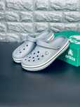 Мужские шлепанцы Crocs Серые сабо кроксы чоловічі шльопанці крокси